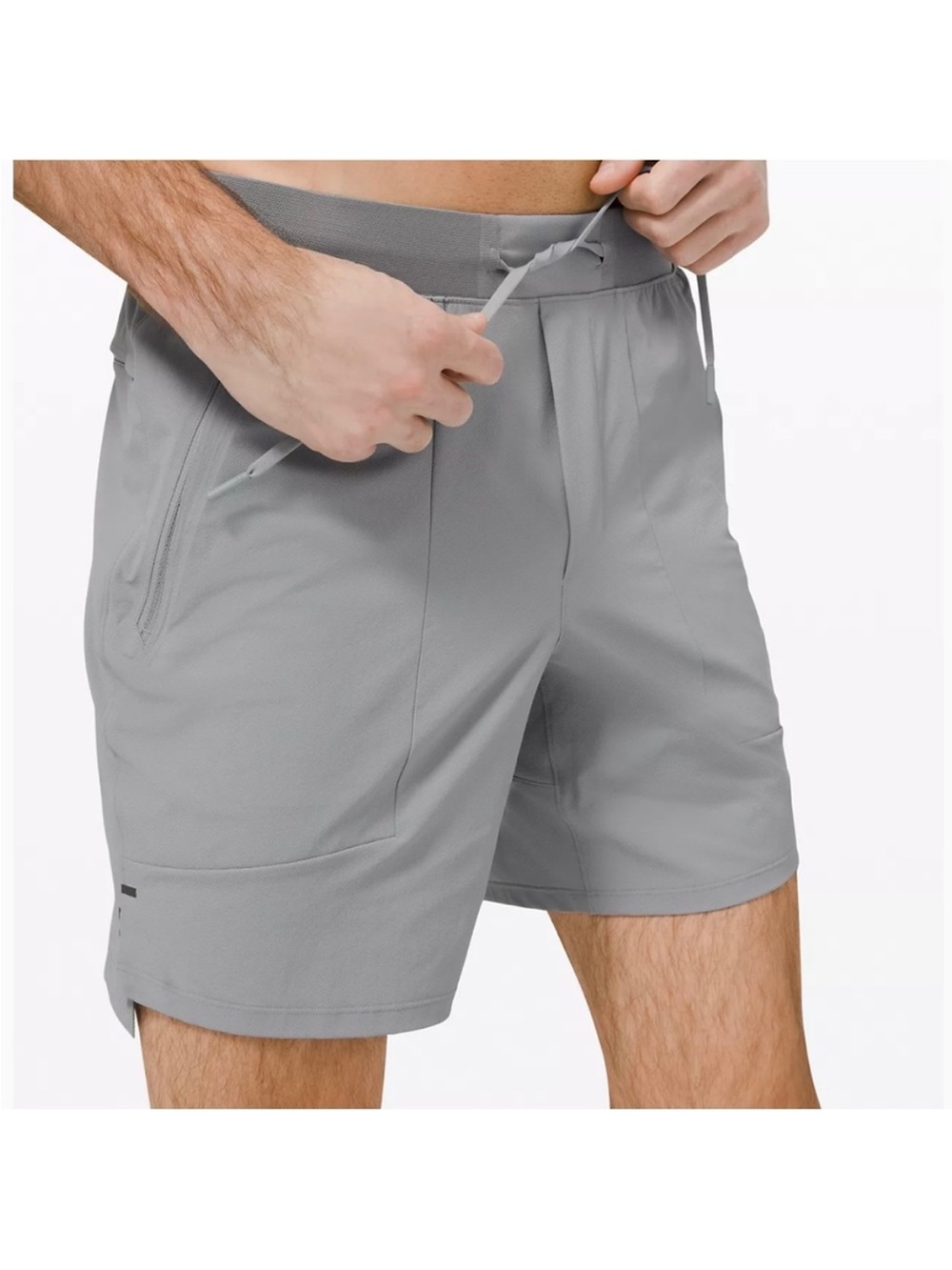 Lululemon License to Train Linerless Short 7” Rhino Grey Size Large - Picture 2 of 16